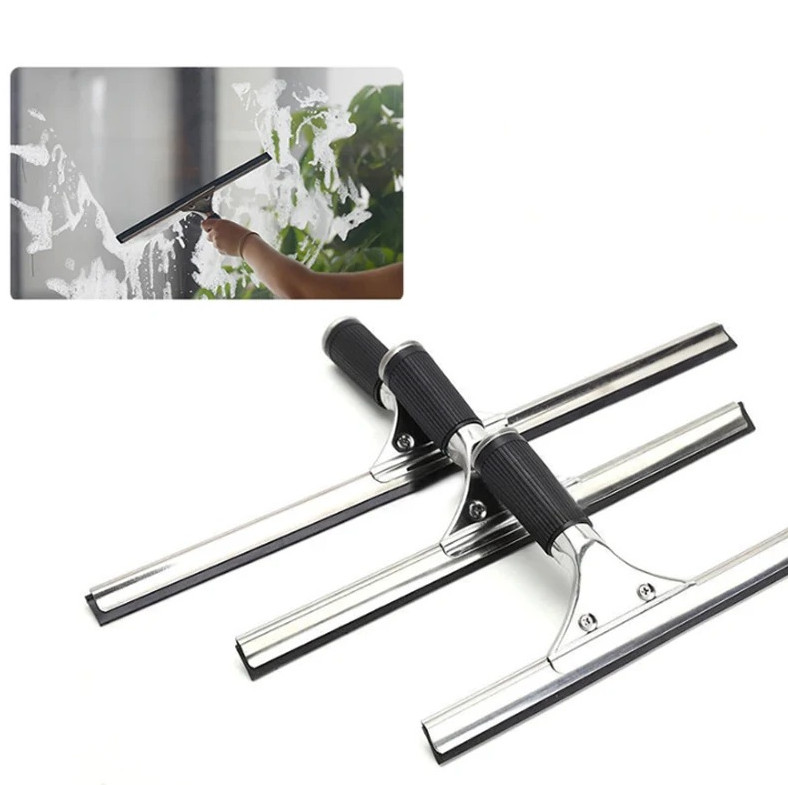 1pcs Glass Cleaning Squeegee Window Wiper 25/35/45cm Rubber Blade Cleaner – NEW