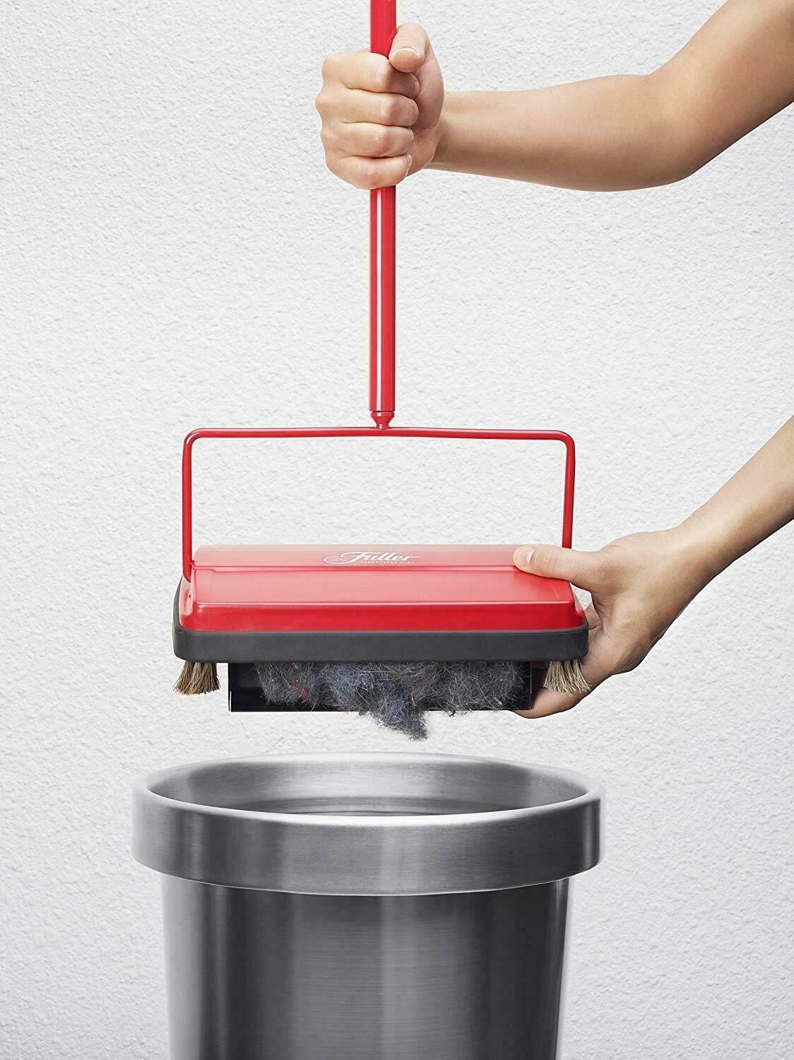 Fuller Brush 17052 Electrostatic Carpet & Floor Sweeper 9″ Cleaning Path – Red