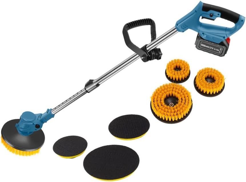 Electric Spin Scrubber, Cordless Cleaning Scrubber for Home, 3 Replaceable Heads