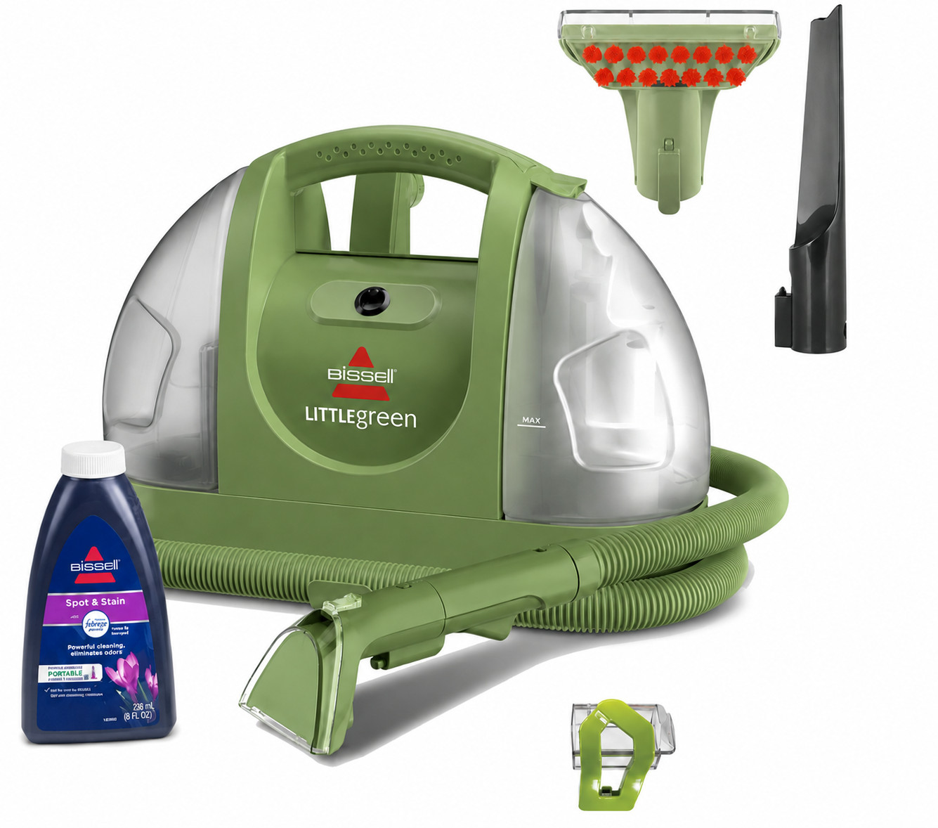 Bissell 1400B Little Green Portable Carpet Cleaner. Green