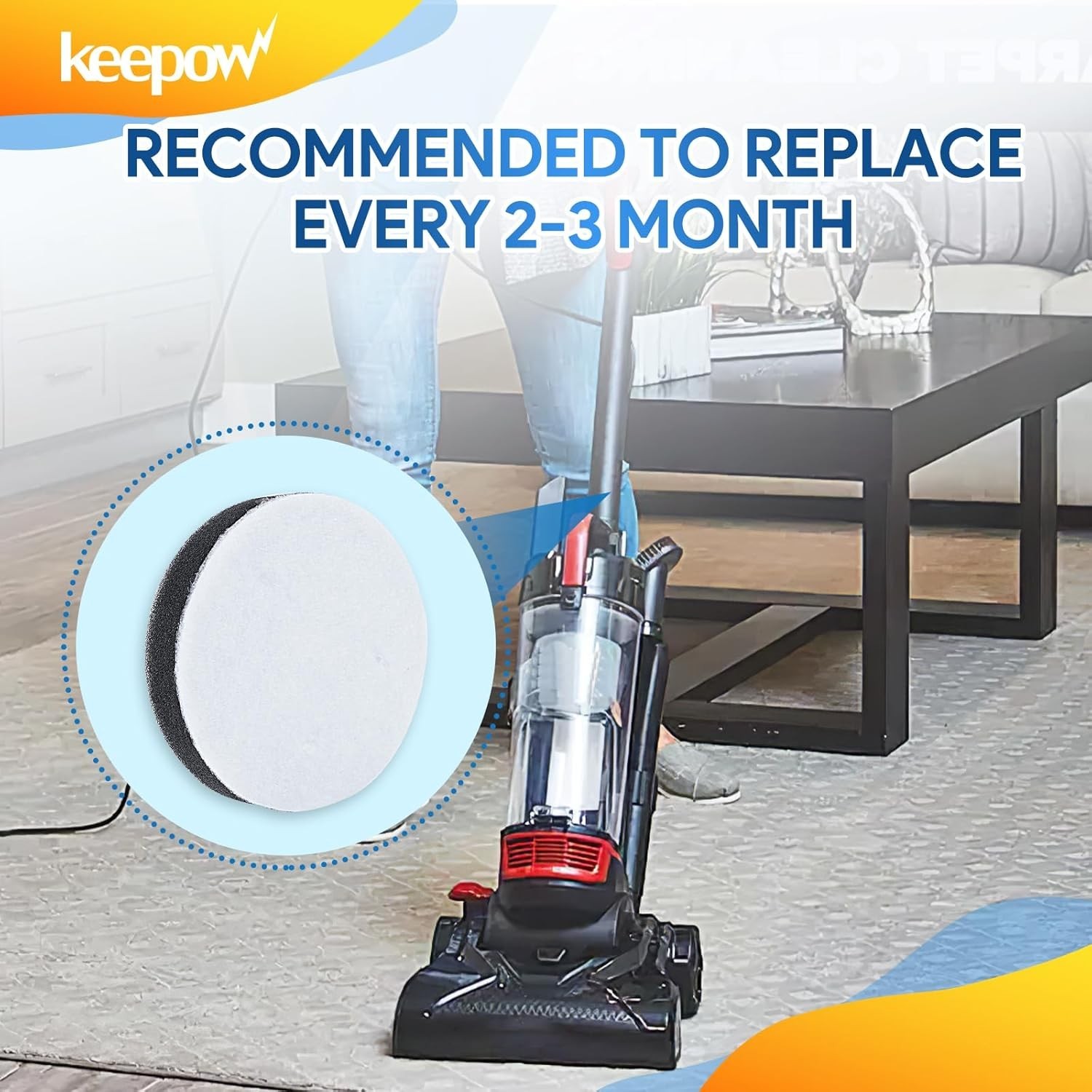 Vacuum Filters for Eureka Airspeed Compact Bagless Upright Vacuum Cleaner , ,…