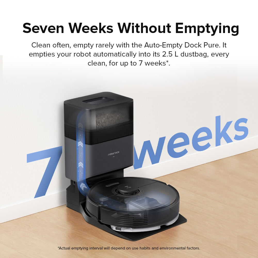 Roborock Q7 Max+ Self-Emptying Robot Vacuum Cleaner – Certified Refurbished