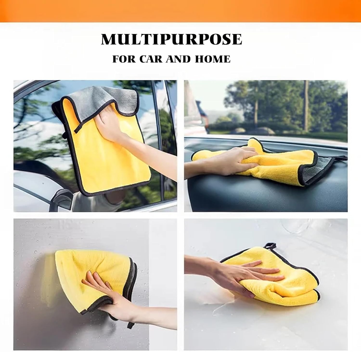 10 Pack Microfiber Towels for Cars – Coral Velvet Ultra-Soft Super Absorbent…