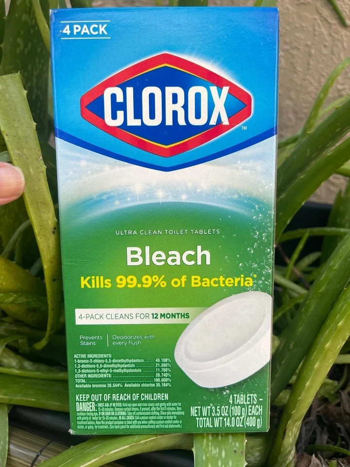 8 Tablets Clorox Toilet Bleach 3.5 oz each ultra clean bowl