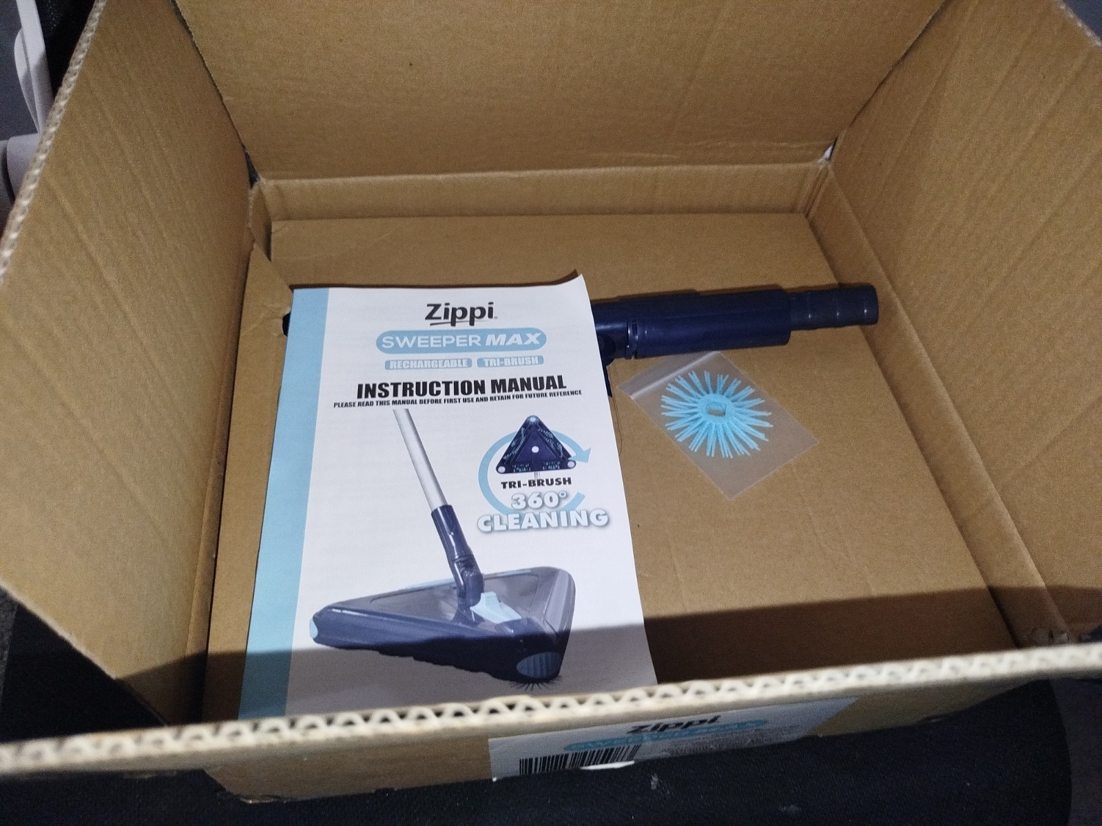 Sweeper Max – 2025 Version Lightweight Sweeper, Triangular Design Allows for …