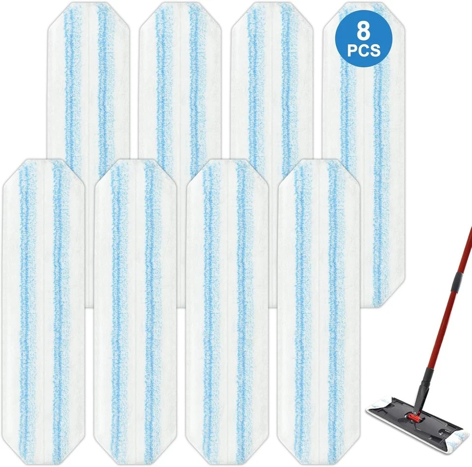 8 Pack Mop Pads Replacements Compatible with O Cedar H2prO Flat System…