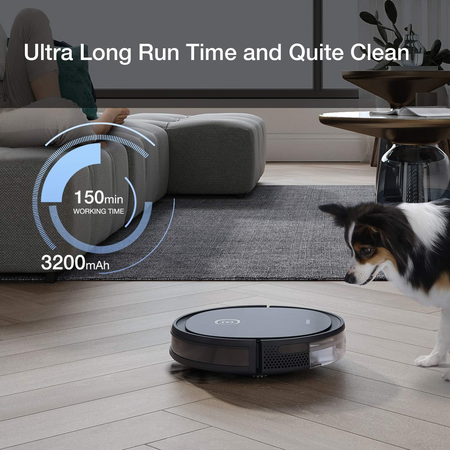 DEEBOT OZMO U2 Pro Robot Vacuum & Mop, Pet Hair Care, Voice/App Control