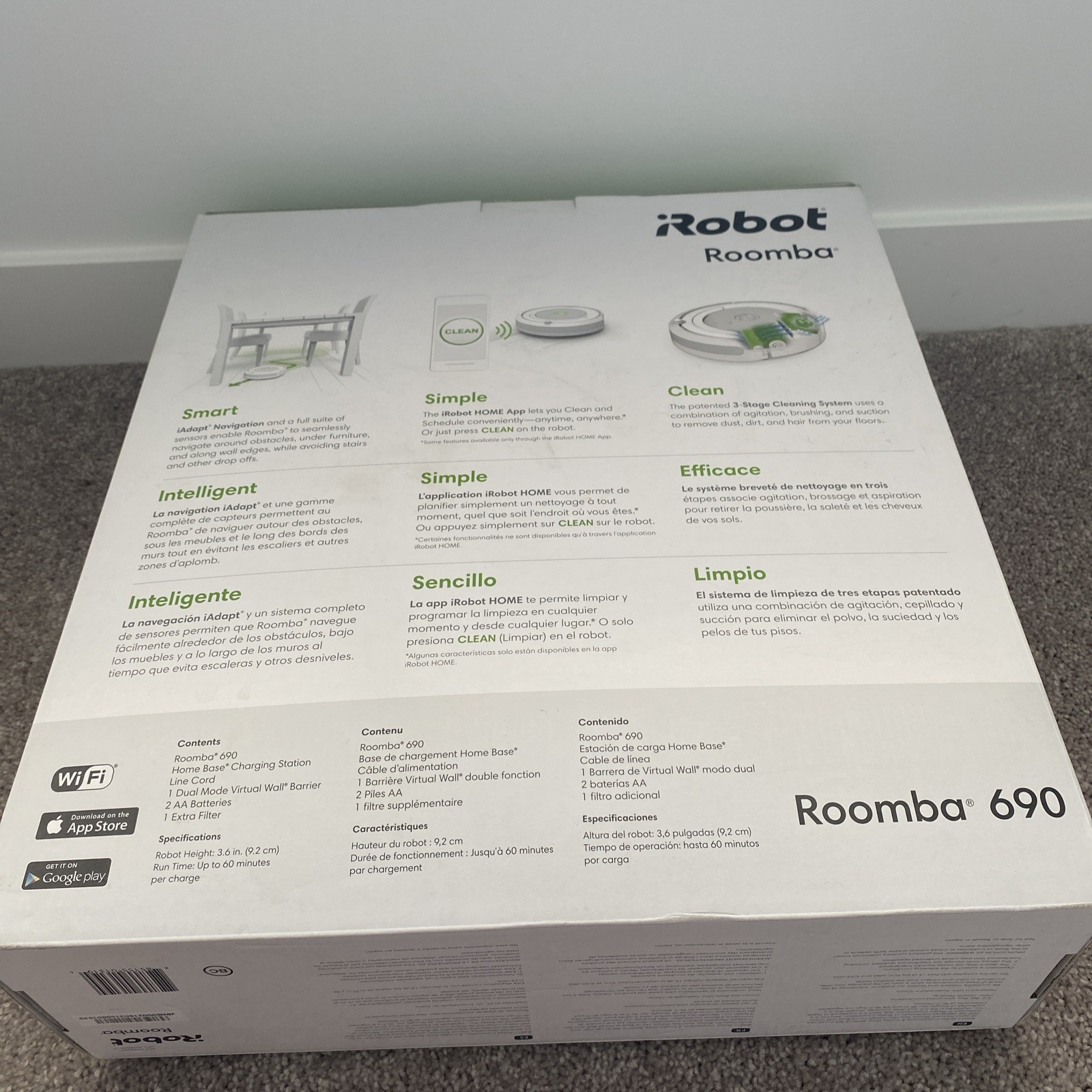 iRobot Roomba R690020 690 Wi-Fi Connected Vacuuming Robot