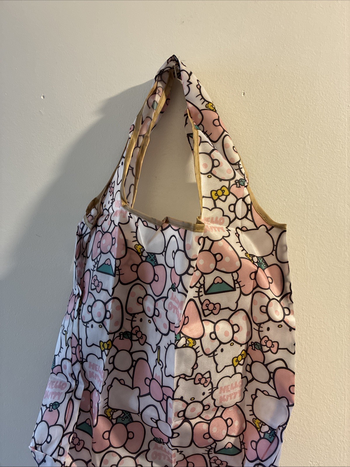 Hello Kitty Portable Foldable Reusable Shopping Shoulder Tote Bag 39x39cm