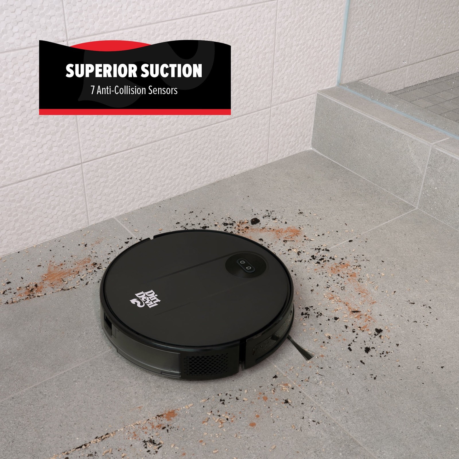 Robot Vacuum Cleaner W/ Gyroscope Zig Zag Navigation Wi-Fi App Control 110 Min