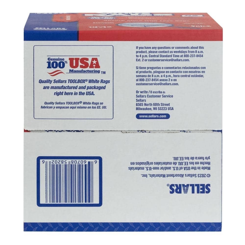 Professional White Disposable Painter’s Rags Natural Fiber 200 Sheets 10×11
