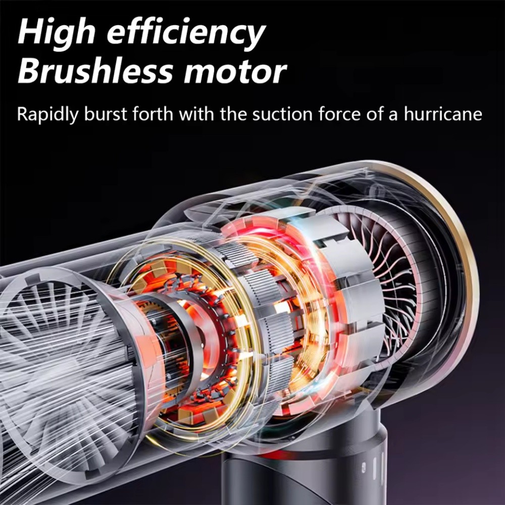Cordless Handheld Vacuum Cleaner w/ Blower Strong Real Suction for Car and Home