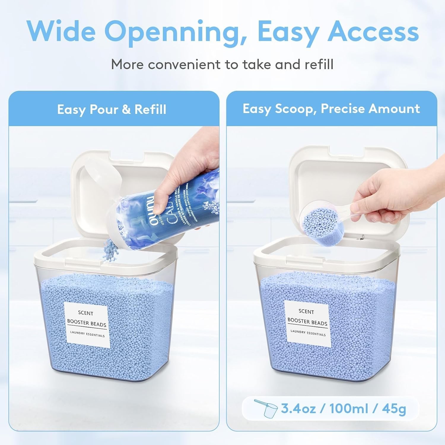 PET Material Laundry Pods Container & Dryer Sheet Holder