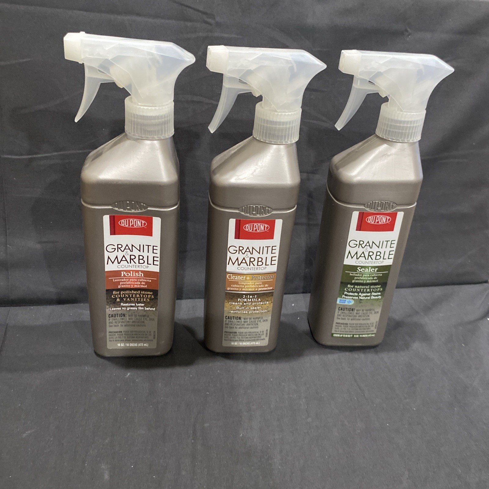 Dupont Dual Care For Granite & Marble Countertops Cleaner, Polish & Sealer 16 Oz