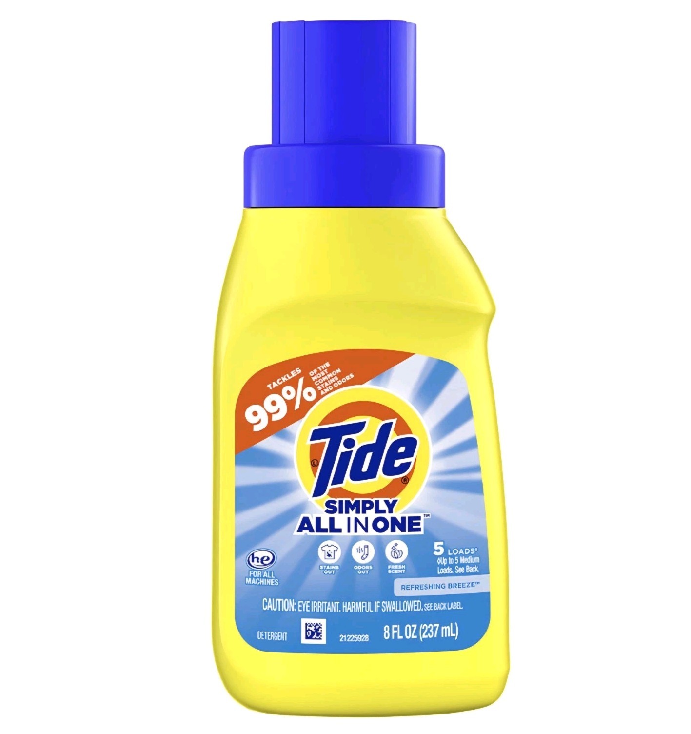 Ɣ TIDE SIMPLY (8 Fl Oz.) 🟡🫧 ●ALL IN ONE● 🟡🫧 ≈Refreshing Breeze≈ Detergent.
