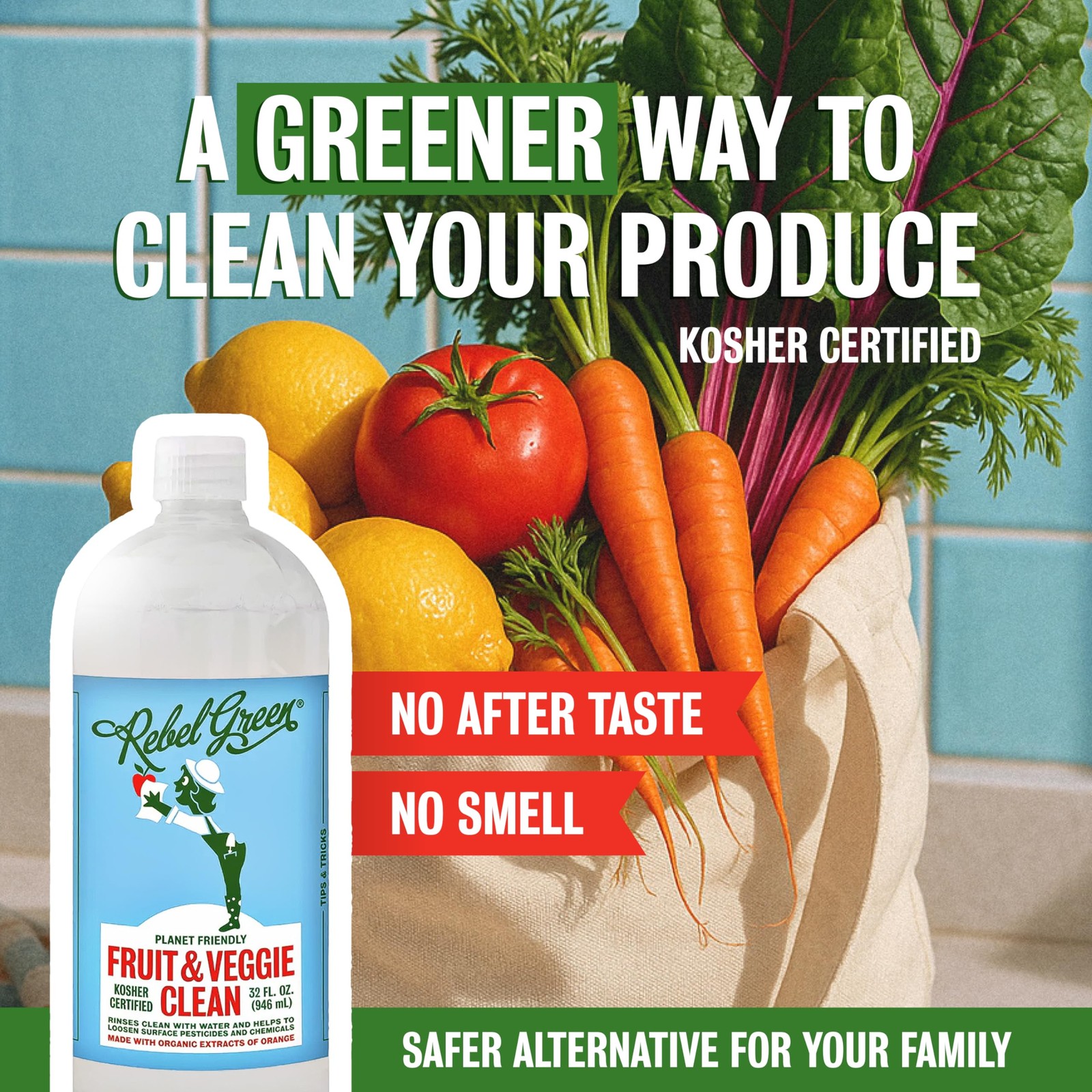 Fruit & Veggie Clean – Plant-Based Produce Cleaner – Natural Fruit and Vegeta…