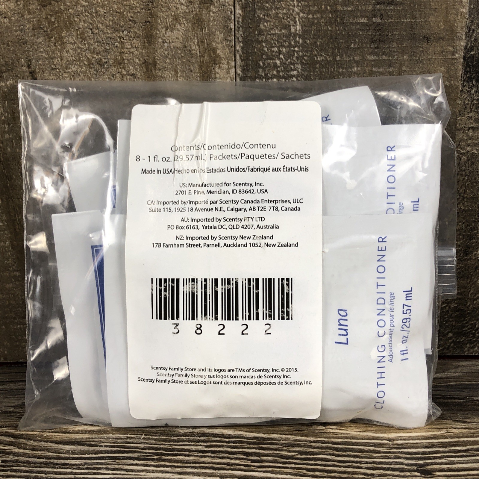 8 Scentsy 1 fl oz Laundry Liquid Detergent Samples New