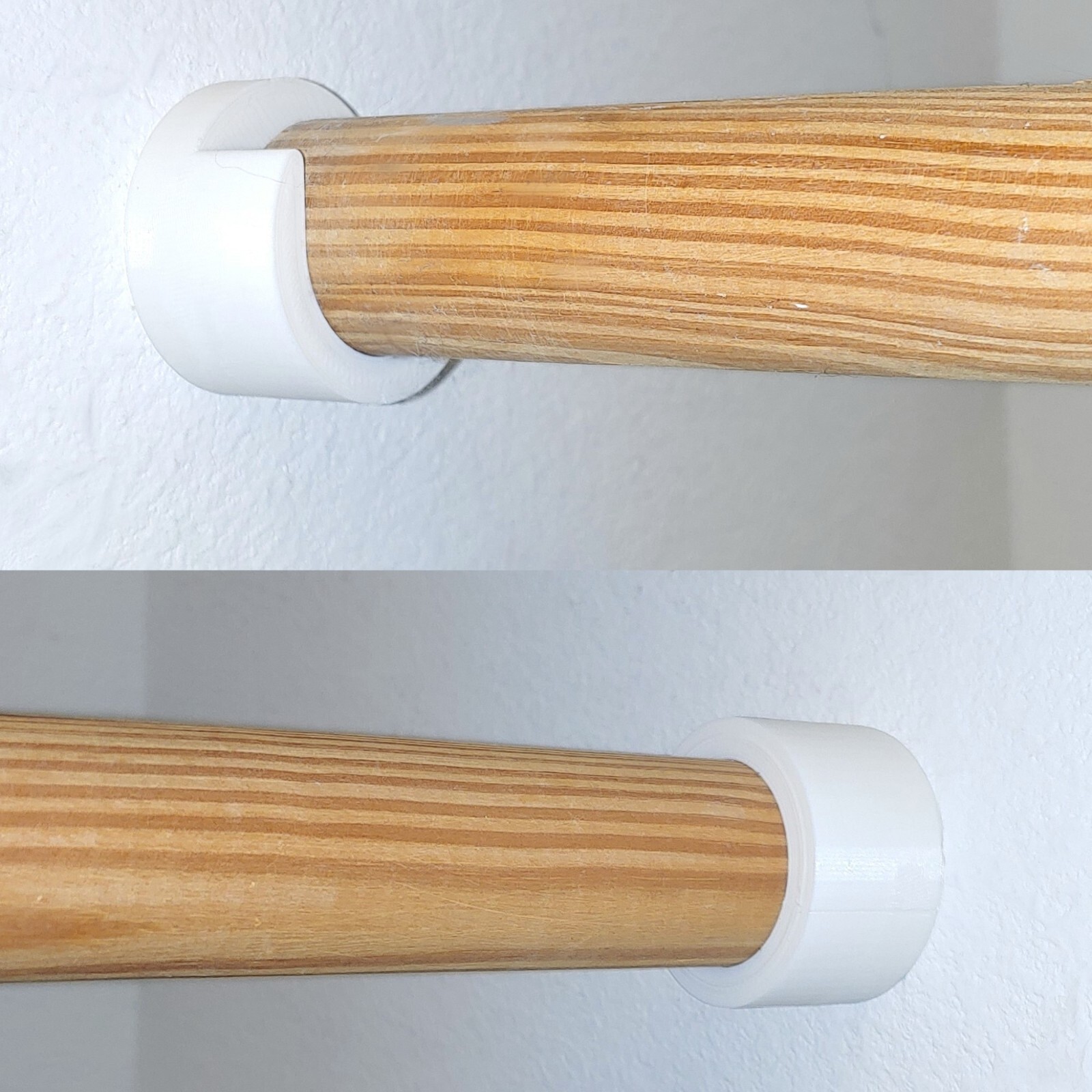 1 1/4 in. Heavy Duty Closet Rod Hanger, 1.25 Bar Holder, Mount, Support 300 lb.