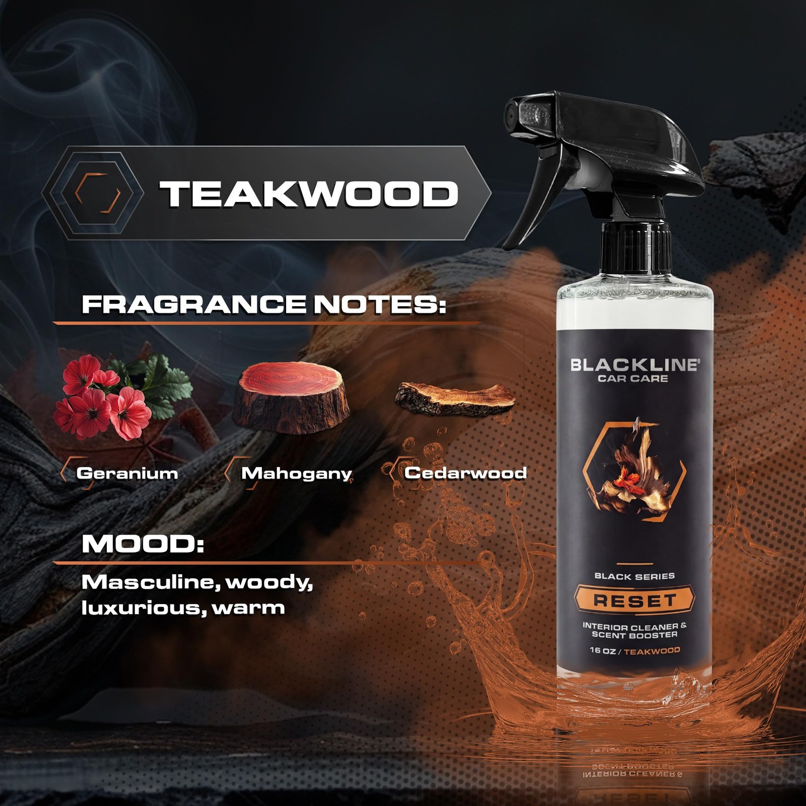 Luxury Scented Leather Interior Car Cleaner Reset Deep Cleans & Deodorizes Al…