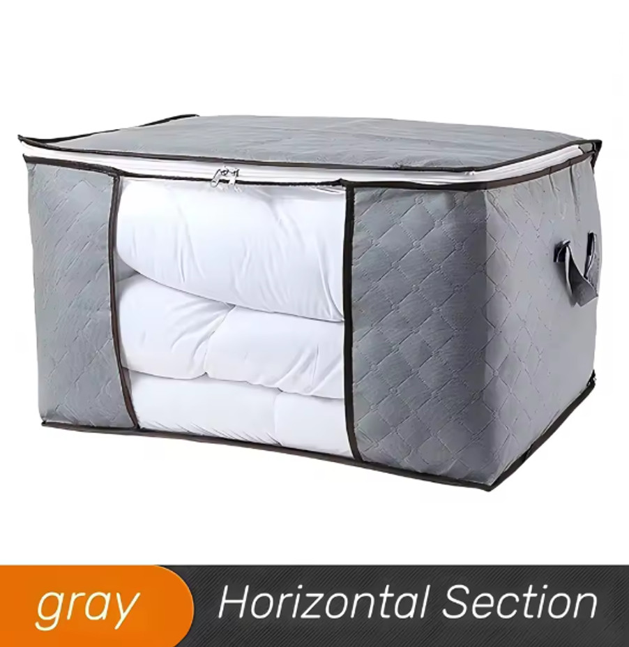 1 pc Extra Large Storage Bag with Handle Window Clothing Quilt Organizer