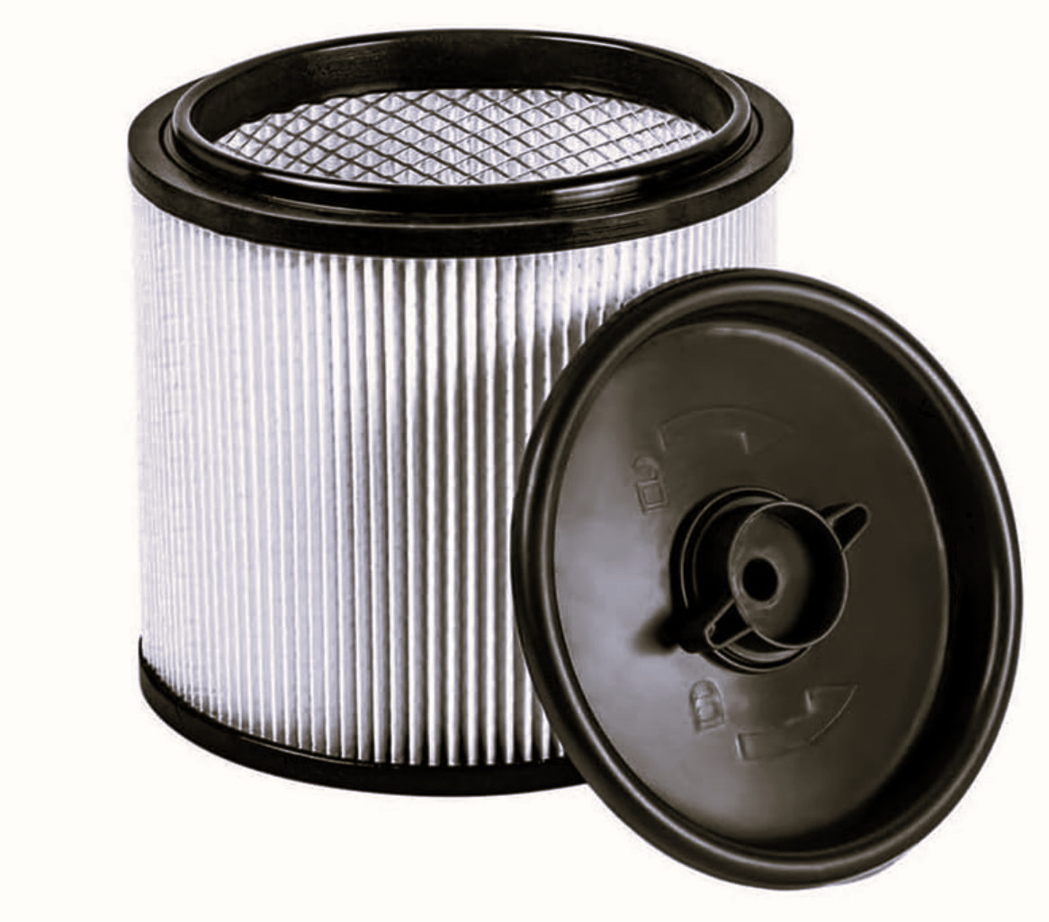 High-Efficiency HEPA Cartridge Filter for Wet/Dry Vacuum, Traps Fine Dust