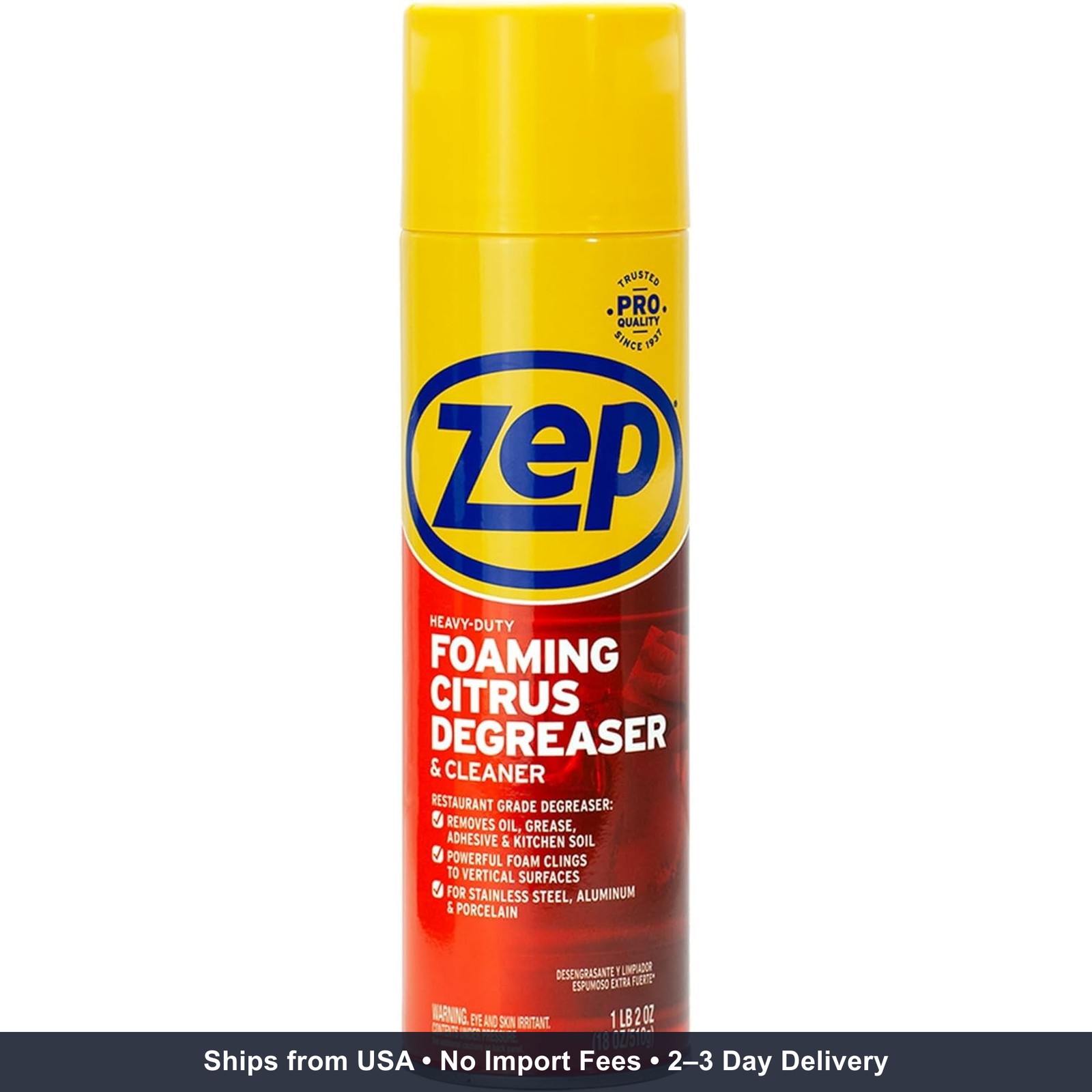 ZEP ZUHFD18 Foam Degreaser, 18 oz
