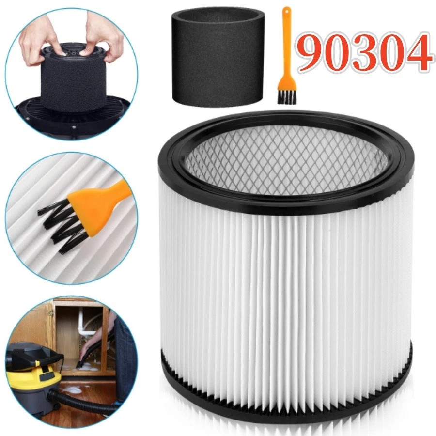 Wet/Dry Cartridge Filter For Shop-Vac Vacuum Cleaner Accessories 90304 90585 Kit