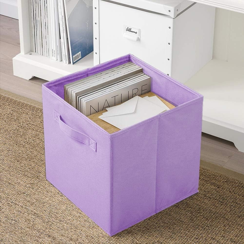 Foldable Storage Cube with Handle Dimensions: 10.5 inx 11 inx 10.5 in