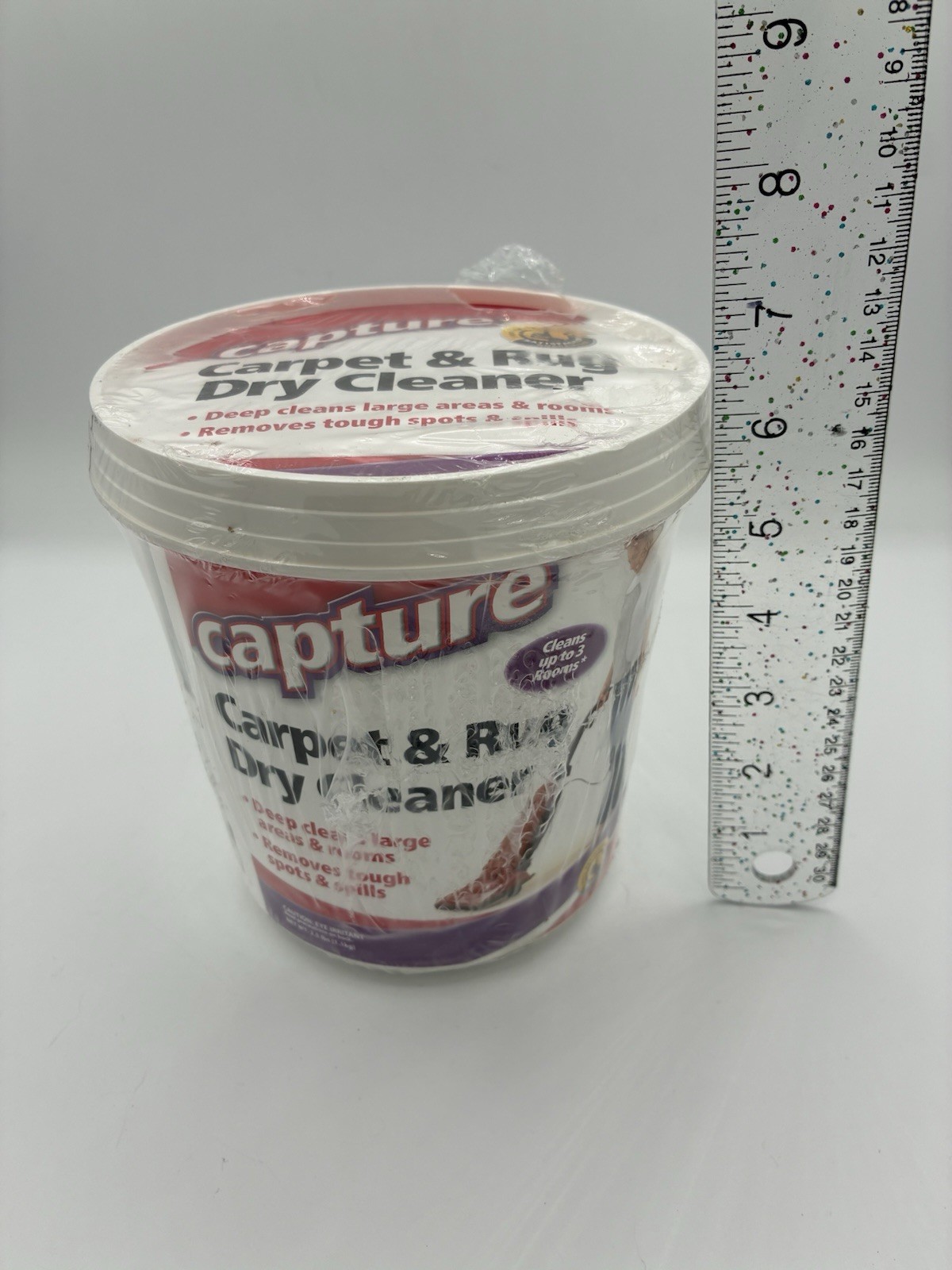 Capture Carpet & Rug Dry Cleaner Powder 2.5 lbs Deep Clean Stain Remover Tub New