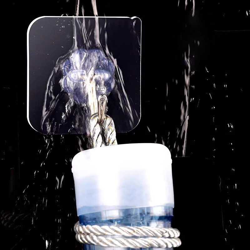 1-10Pcs Transparent Self Adhesive Wall Hooks Heavy Duty Wall Hook Hangers lot