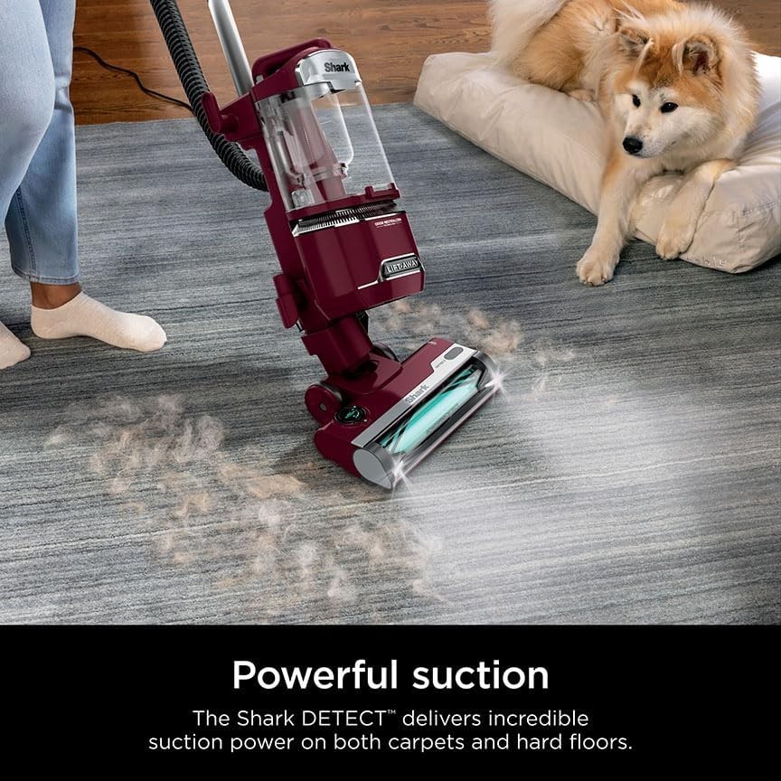 Shark Detect Lift-Away Upright Vacuum Pet-pro PowerFins Self-Cleaning Brushroll