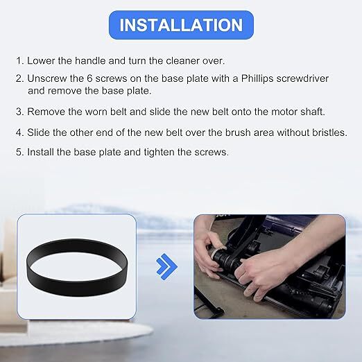 2Pack For Bissell Powerforce Powerforce Helix Vacuum Belts Replaces 1604895