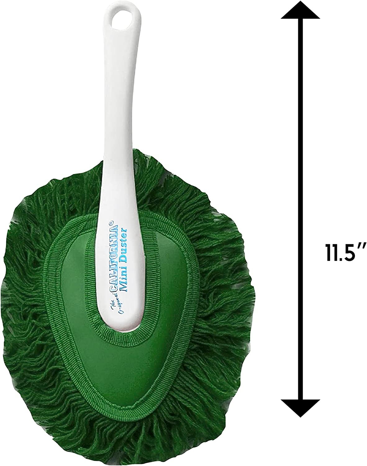 California Mini Duster Green Cotton Mop with Plastic Handle 62451