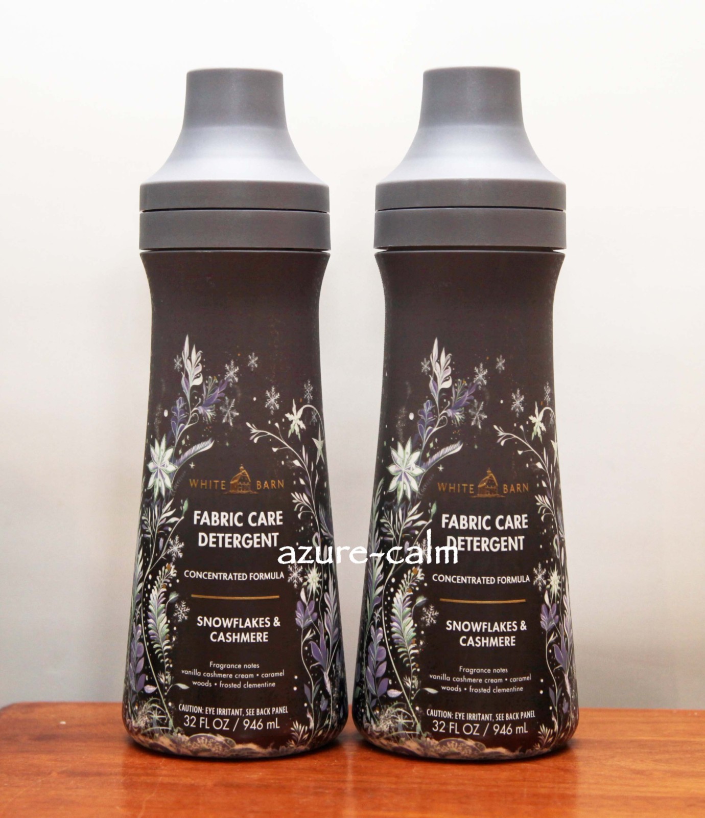Bath & Body Works SNOWFLAKES & CASHMERE 32ozs Laundry Detergent x 2