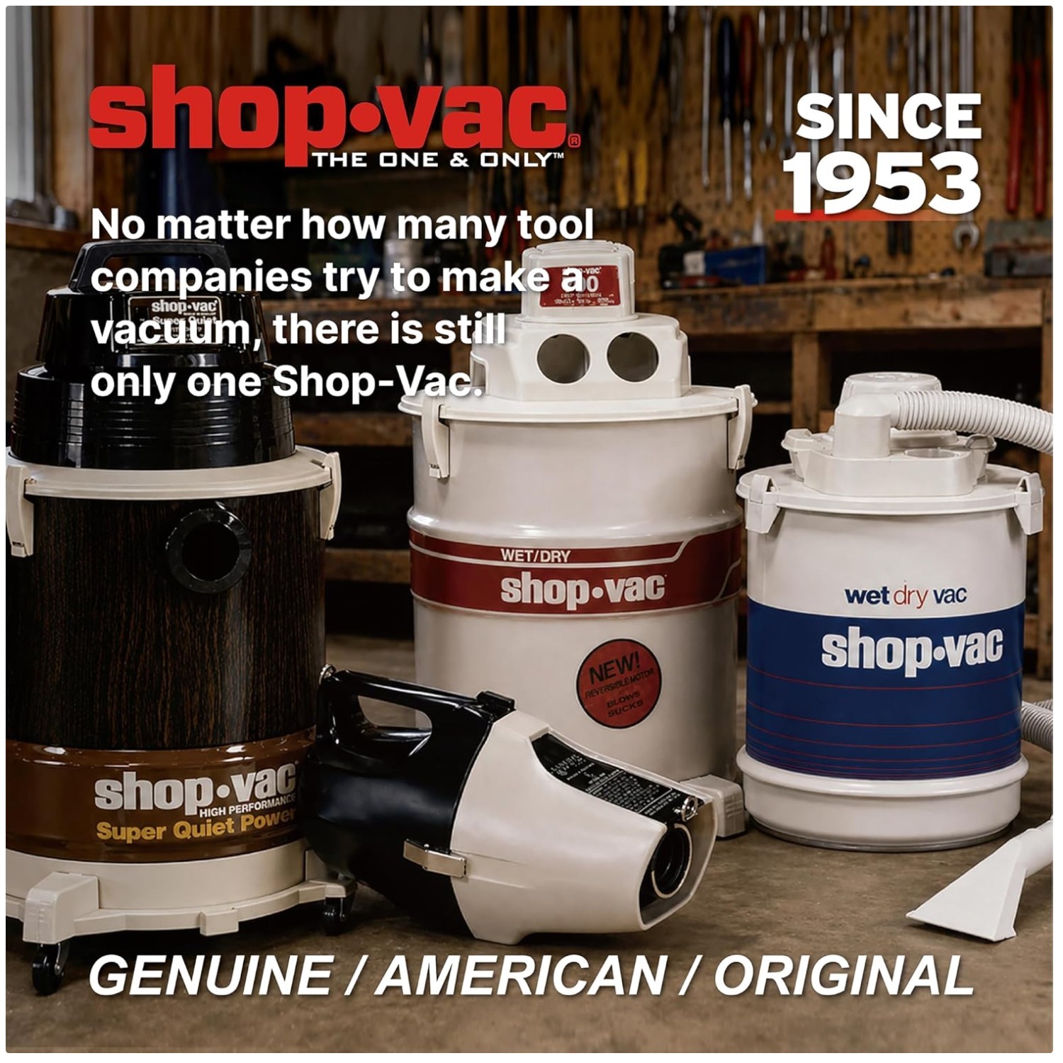 Lightweight 1.0 HP Wet/Dry Vacuum