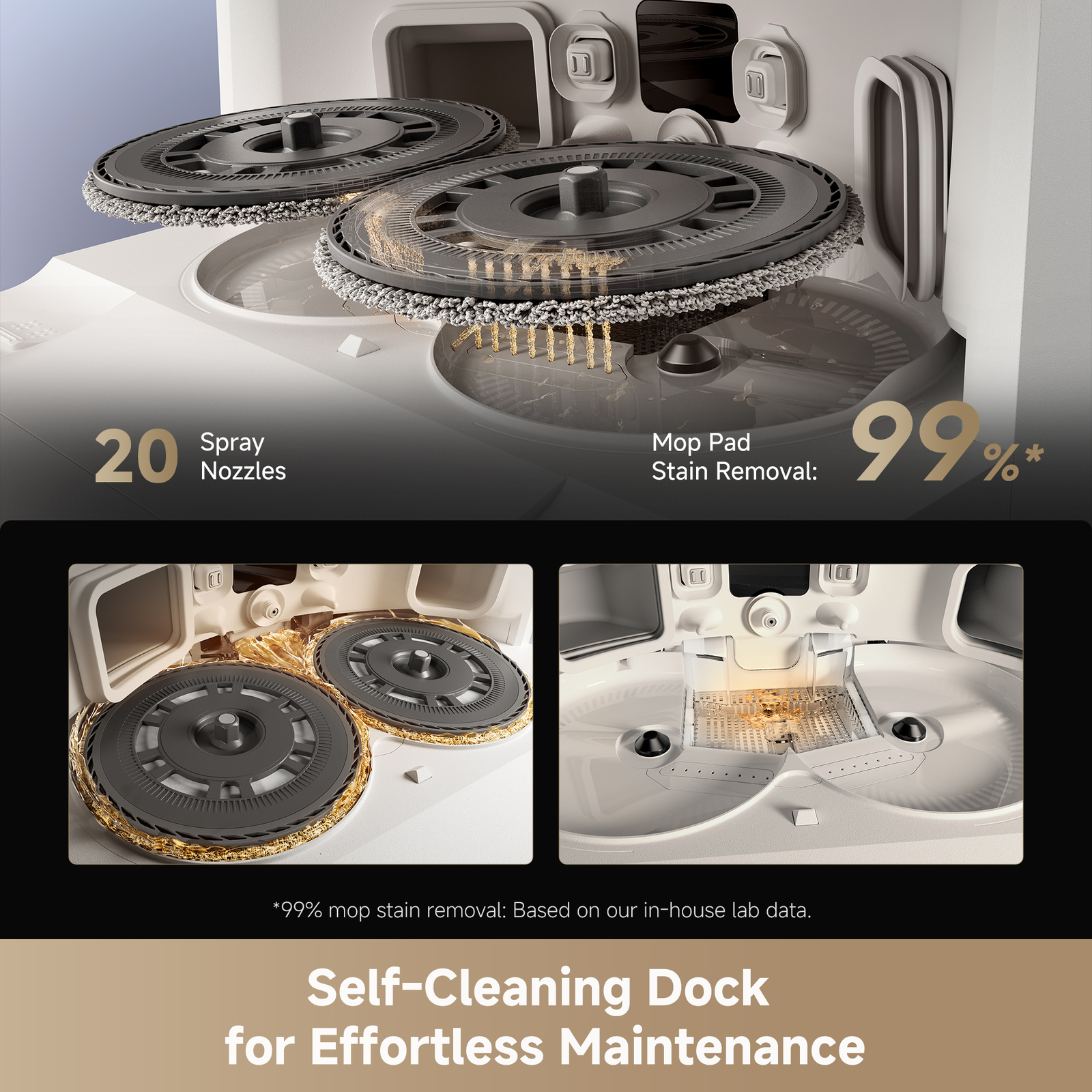 DREAME L40s Ultra White Robot Vacuum 19000Pa DuoBrush｜Certified Refurbished