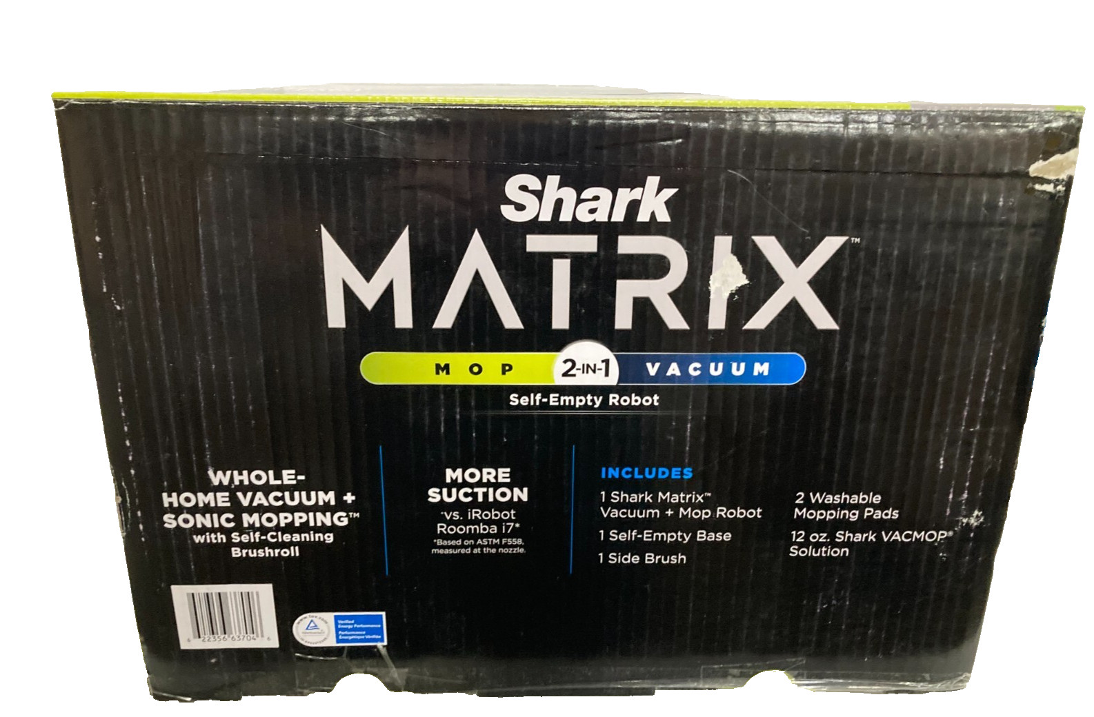 Shark MATRIX 2-in-1 Self-Empty Robot Mop & Vacuum UR2450WS Black