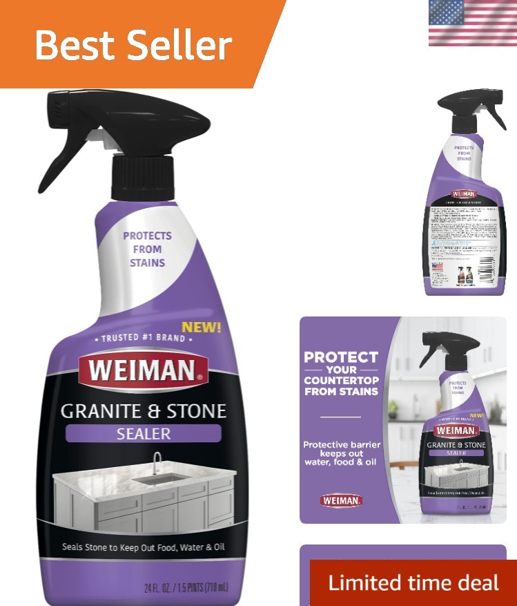 24 oz Granite & Stone Sealer – Gentle, Effective Protection for Countertops