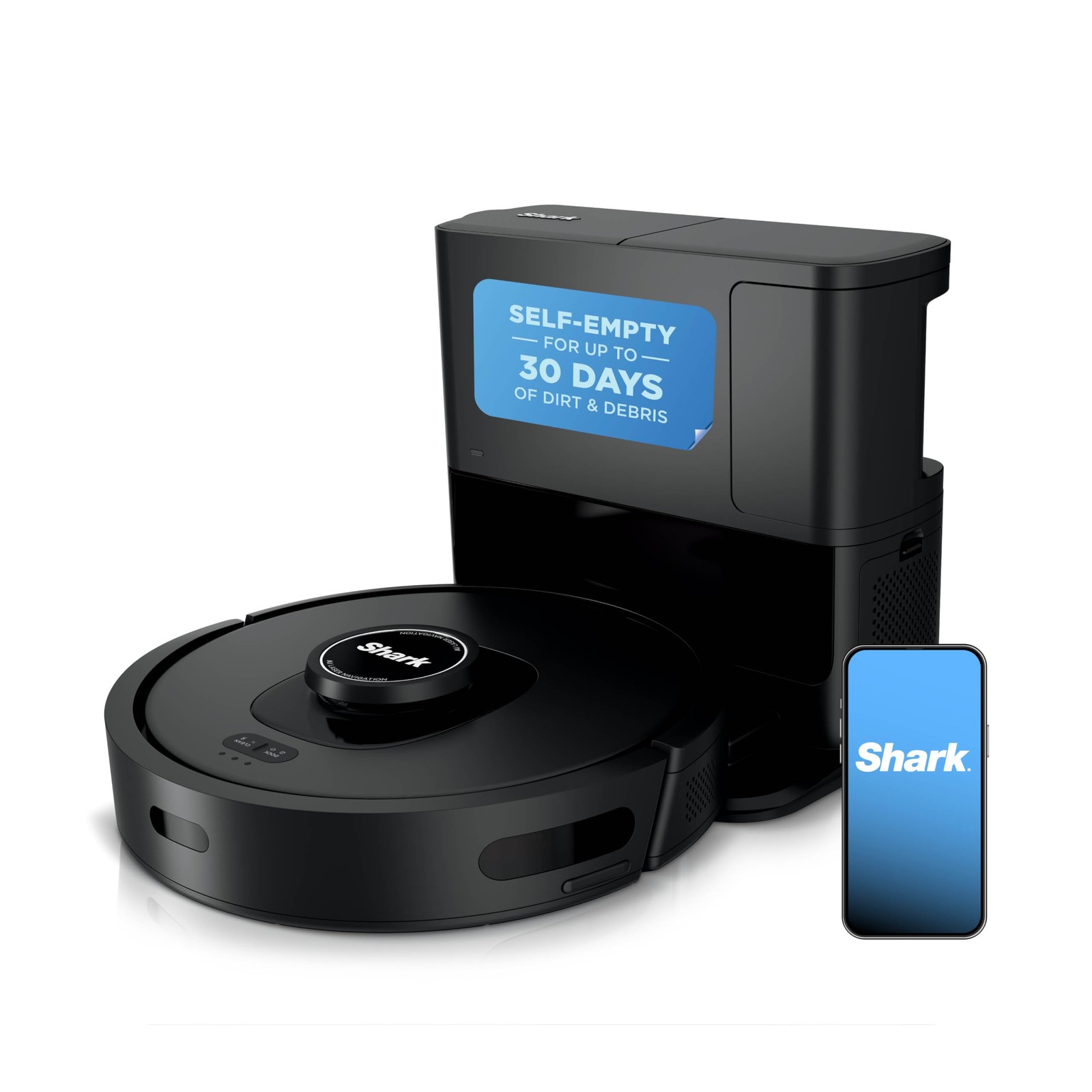 Shark AV2501S AI Ultra Robot Vacuum LiDAR Self Empty 30 Day HEPA Dark Grey