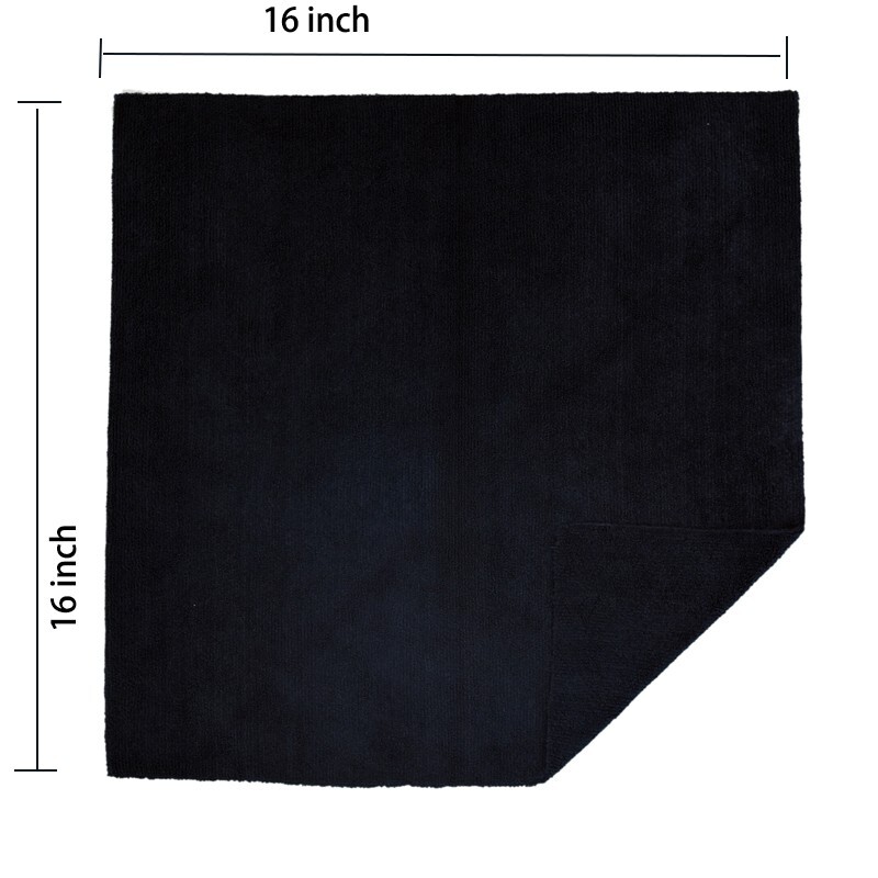 10 Pcs Edgeless microfiber towels cleaning towel plush 16×16″ 380 gsm lint free