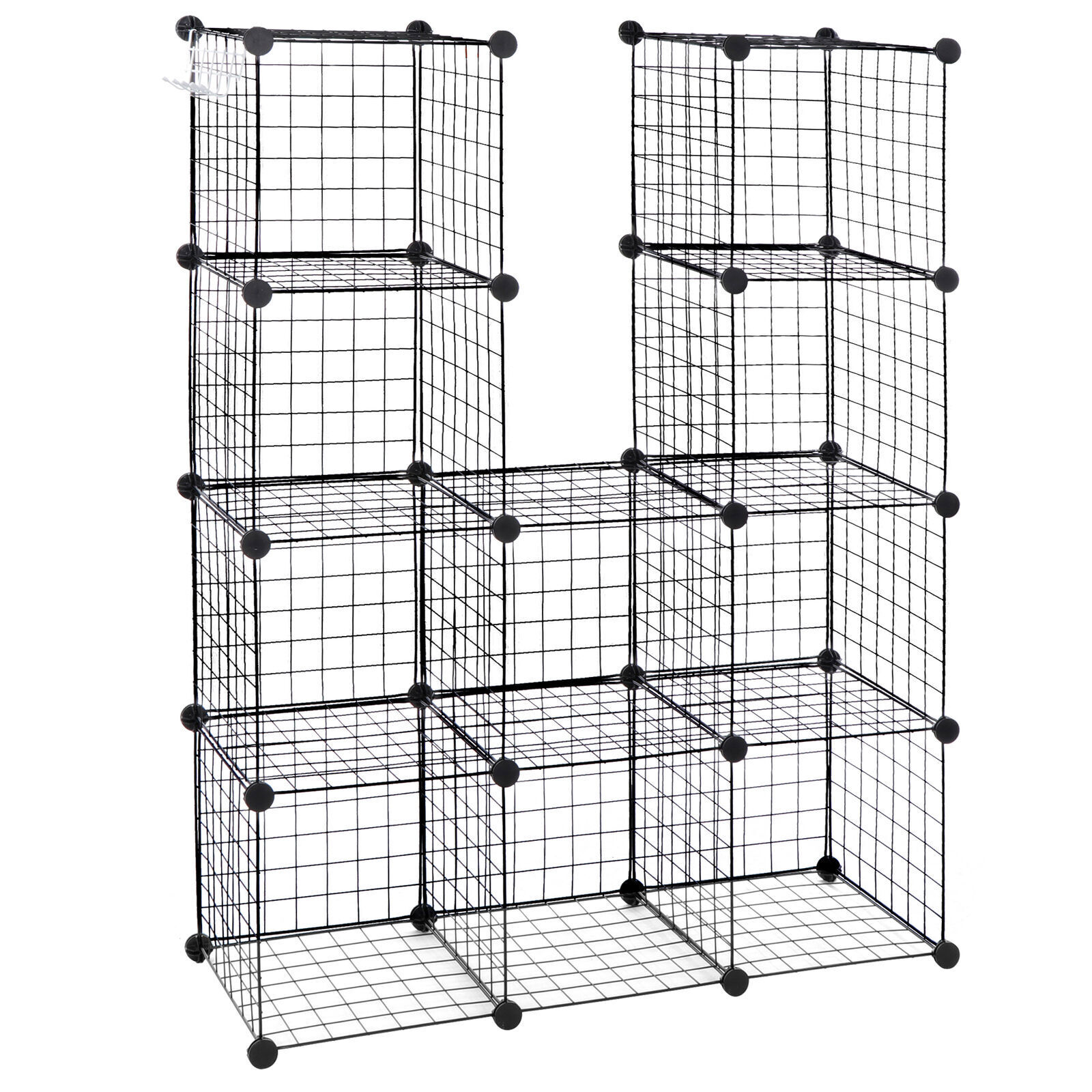 Storage Shelf Wire Cube Storage Organizer DIY Closet Cabinet Bookshelf 12-Cube