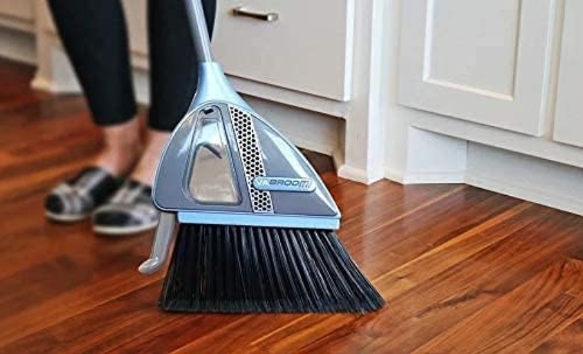 Powerful Cordless Sweeper with Built-In Vacuum: Quiet Operation, Lightweight