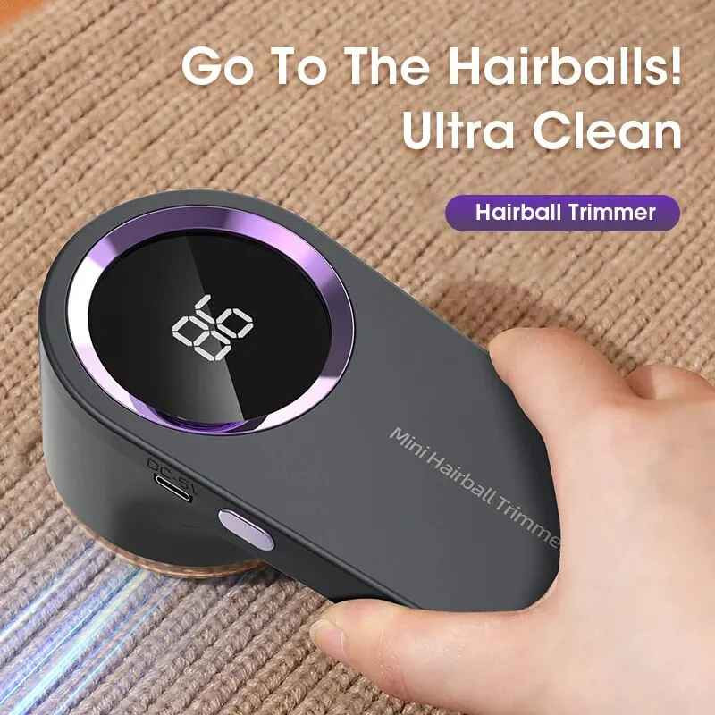 Lint Remover for Clothing LED Digital Electric Pellet Fluff Remover USB Recharge