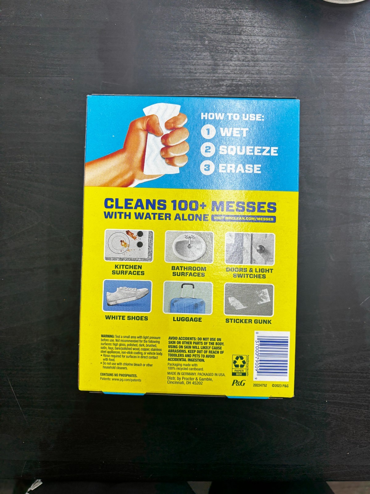 Mr. Clean Magic Eraser Original 6 Boxes (36 Pads Total) Multi-Purpose Cleaner