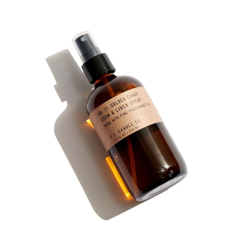 Golden shore Scented Room & Linen Spray 7.75 fl oz Amber Glass Bottle