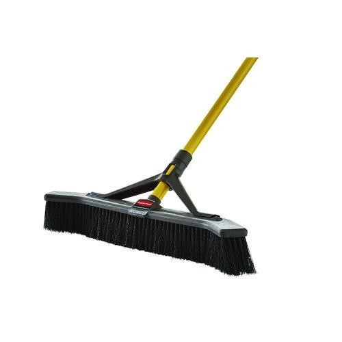 Rubbermaid Commercial Maximizer Push Broom, Poly Bristles, 36×58.13″, Steel