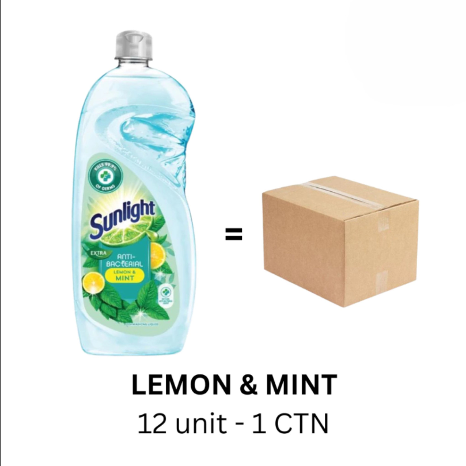 800ml x 12 Bottles – 1 Carton Sunlight Dishwashing Liquid, 7 Variants