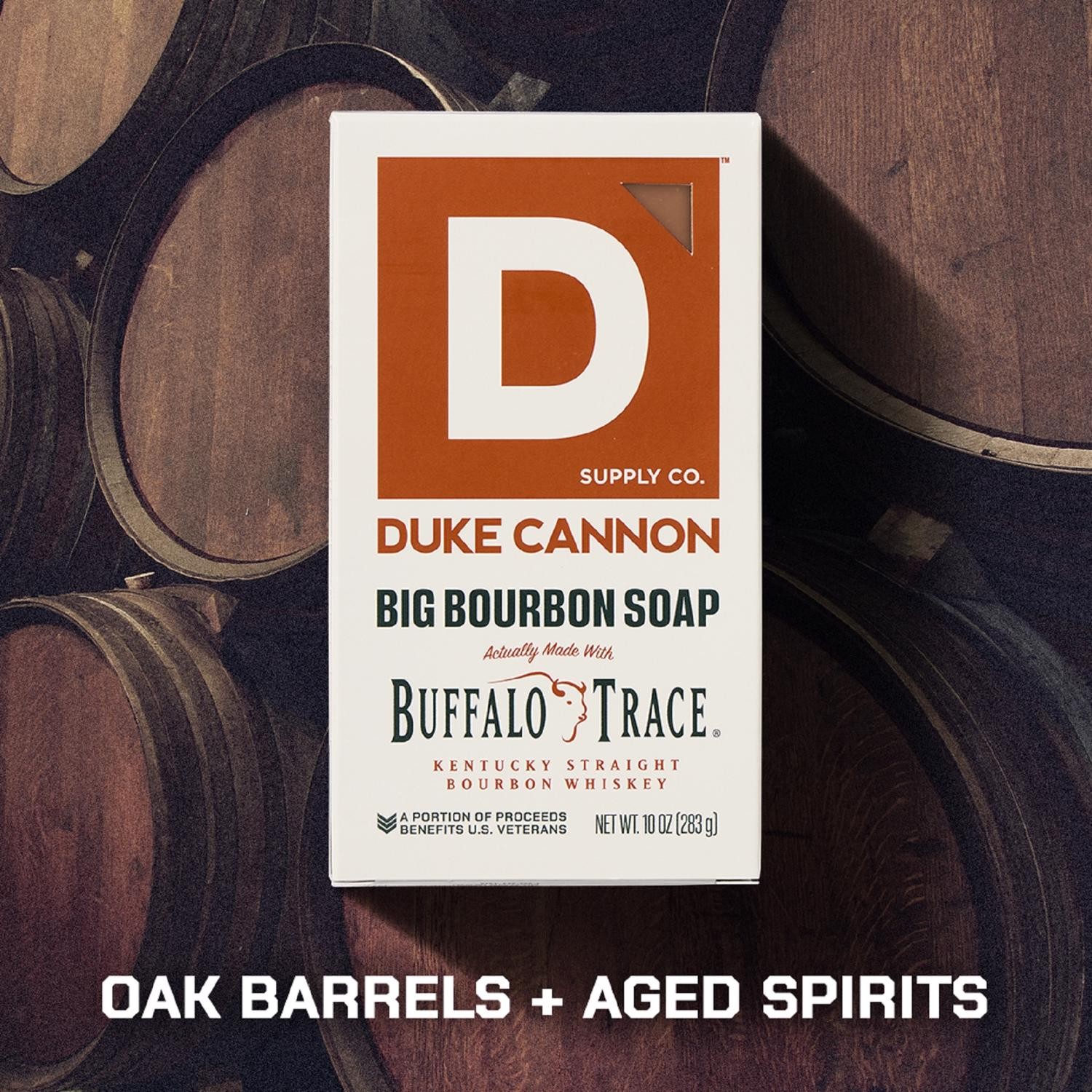 Duke Cannon Bourbon Oak Barrels + Aged Spirits Scent Bar Soap 10 oz 1 pk