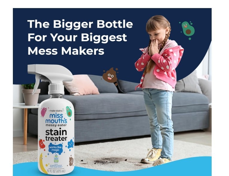 Miss Mouth’s Messy Eater Stain Treater Set 2 each 16oz Spray & 16oz Refill Pouch