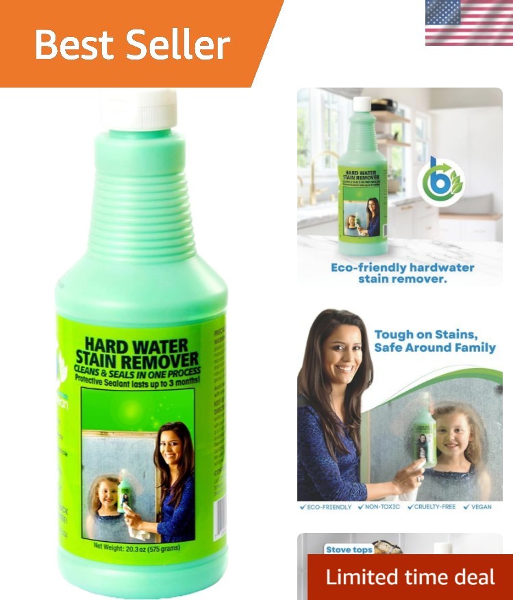 Bioclean Biodegradable Hard Water Stain Remover – Eco-Friendly – 20.3 oz Cream